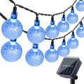 Blue Solar Outdoor Globe String Lights 35.6ft with 60 LEDs Waterproof Decorative Lighting