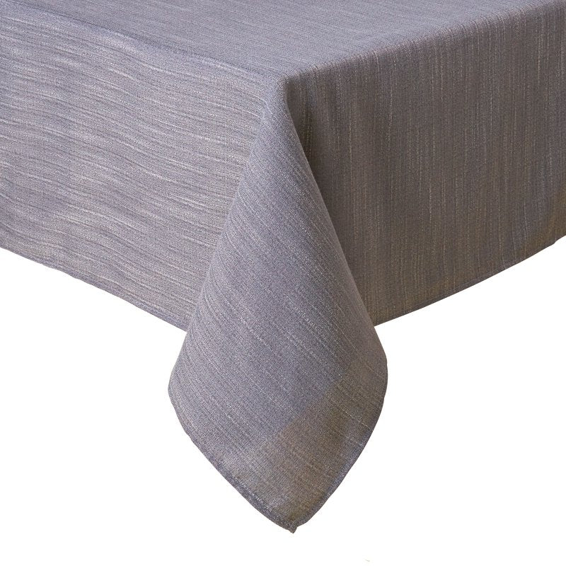 Stain Resistant Fabric Tablecloth - Grey Flannel, 60" x 144"
