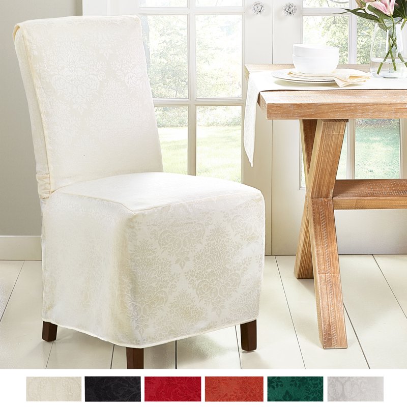 Rectangle Chair Cover - Stain Resistant Cotton/Polyester, 18"x24", Cream