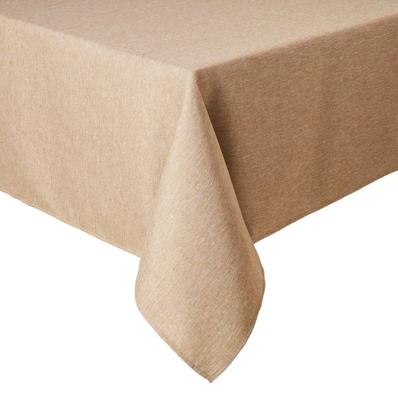 Somers Tablecloth - Natural, 60" x 120" - Elegant Polyester Design