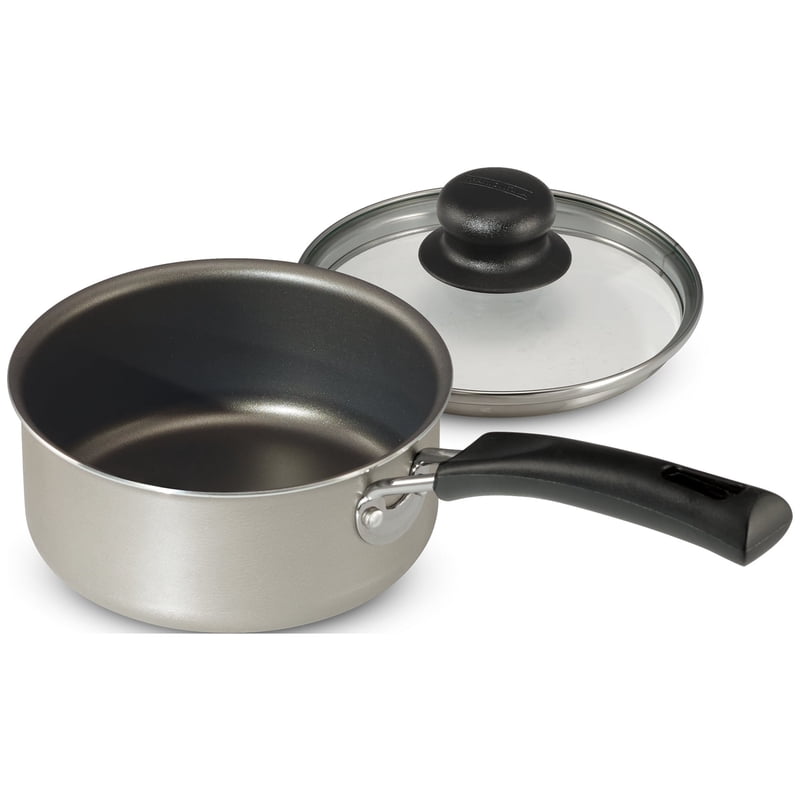 2 Quart Non-Stick Covered Saucepan - Champagne Color
