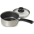 2 Quart Non-Stick Covered Saucepan - Champagne Color