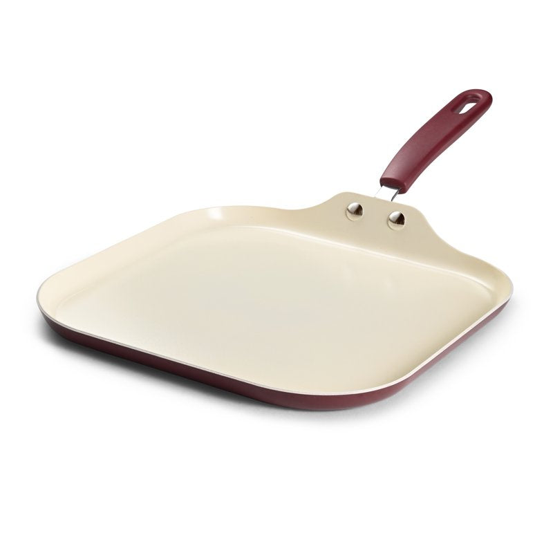 11-Inch Ceramic Nonstick Square Griddle - Easy Cleanup