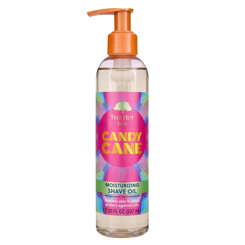 Hydrating Shave Oil for Women - Candy Cane Scented Moisturizing Gel-to-Oil
