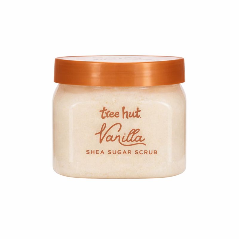Vanilla Shea Sugar Body Scrub - Moisturizing Exfoliating Travel Size 3.4 oz