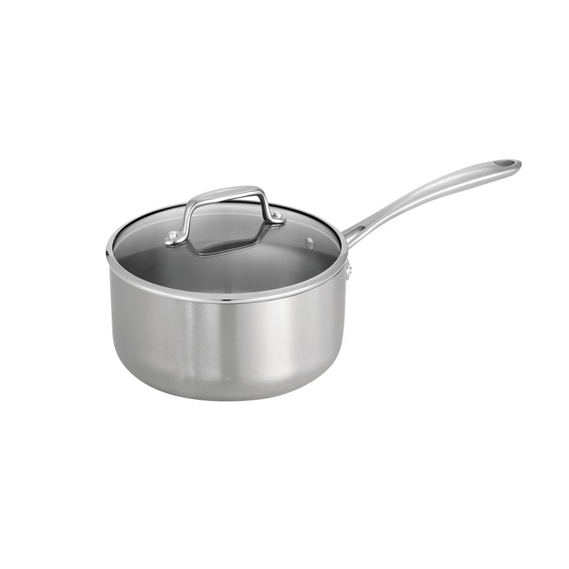 3 Qt Tri-Ply Clad Stainless Steel Covered Sauce Pan