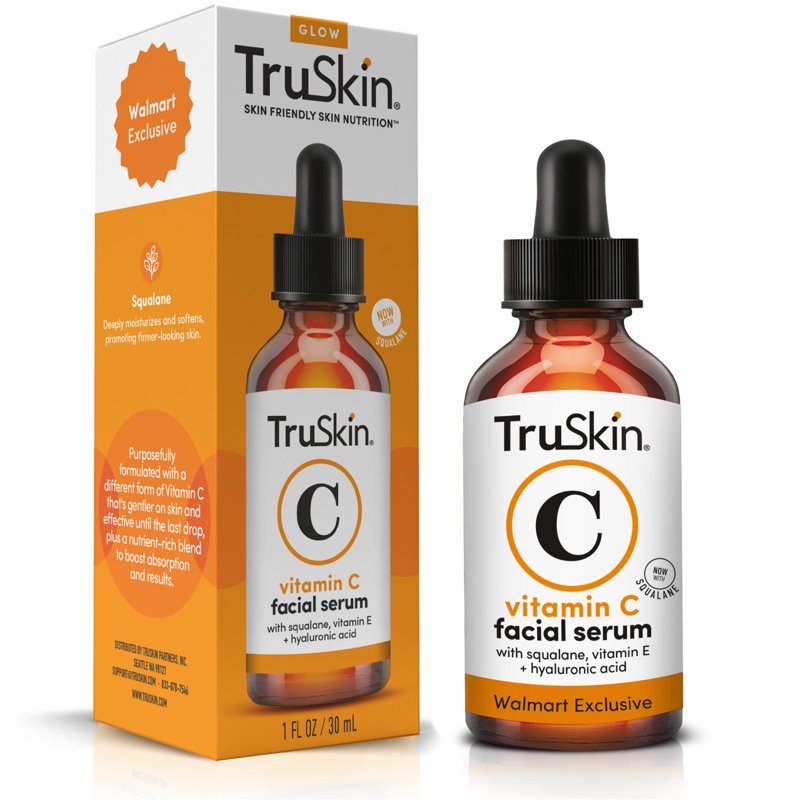 Vitamin C Facial Serum with Squalane & Hyaluronic Acid for Anti-Aging