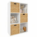 6-Cube Storage Organizer - Multi-Purpose Bookshelf for Home & Office