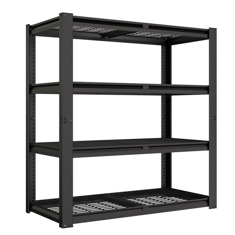 Heavy Duty Metal Storage Shelves - 40W x 20D x 60H Garage Shelving Units, Adjustable, Industrial Steel Rack