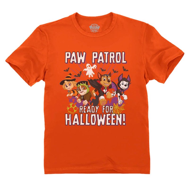 Toddler Halloween T-Shirt - Paw Patrol Kids Shirt Orange 2T - Nickelodeon Official