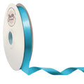 Turquoise Double Faced Satin Ribbon - 5/8" x 100 Yards, Craft & Wedding Trim