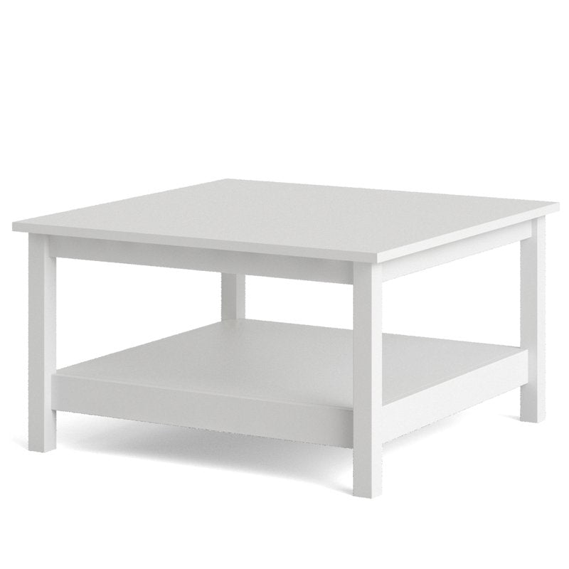 Modern-Traditional Coffee Table with Open Shelf - Multiple Colors