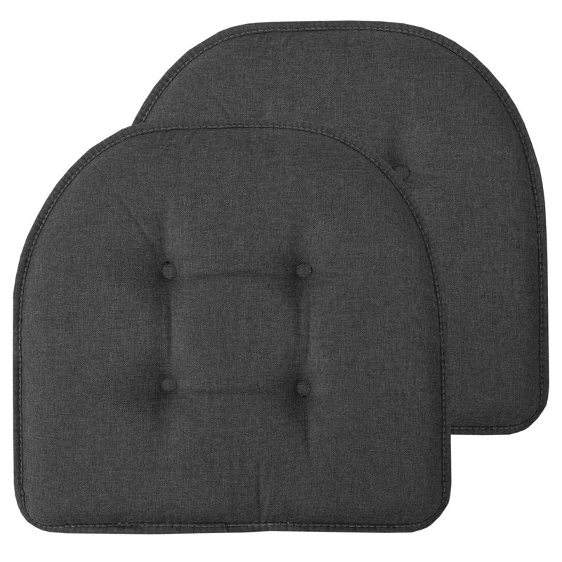 U-Shaped Memory Foam Chair Pad Cushion 2-Pack - Gray