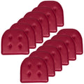 U-Shaped Memory Foam Chair Pad Cushion - 12 Pack, Burgundy