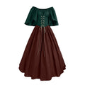 Medieval Renaissance Costume Dress for Women Plus Size Irish Traditional Gown