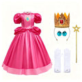 Kids Pink Princess Dress with Accessories Set - 5-6Y Girl Costume