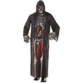 Men's Grim Reaper Halloween Costume Robe with Photoreal Digital Print