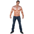 Men's Photo Realistic Muscle Padded Shirt Costume - One Size Fits Most