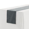 Solid Color Table Runner - Black, 12" x 71" Linen Banner