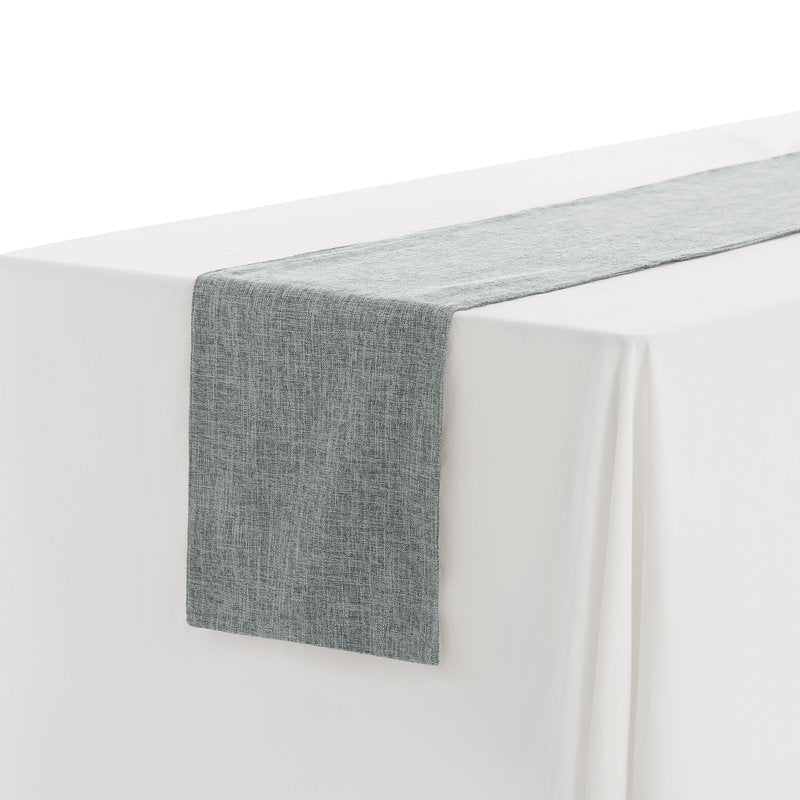 Solid Color Table Runner - Dark Grey 12" x 63" Linen