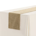 Solid Color Table Runner - Khaki 12" x 83" Linen Banner