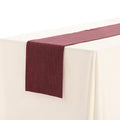 Solid Color Table Runner - Wine Red 12" x 63" Polyester