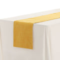 Solid Color Table Runner - Yellow 12" x 63" - Linen Fabric