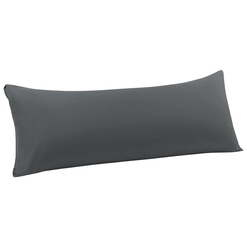Microfiber Body Pillow Cover 20x54 Grey - Breathable & Soft Bedding