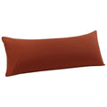Microfiber Body Pillow Cover 20x54 Inches - Orange Solid Bedding