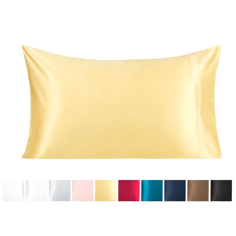 Silk Pillowcase for Hair and Skin - Queen Champagne Color - 100% Mulberry Silk