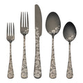 20-Piece Stainless Steel Flatware Set - Black Cutlery
