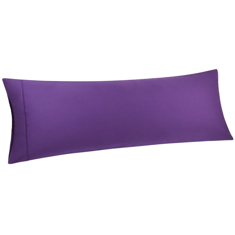 Grape Zipper Closure Body Pillow Cover 20x55 Inches Cotton Slipcase