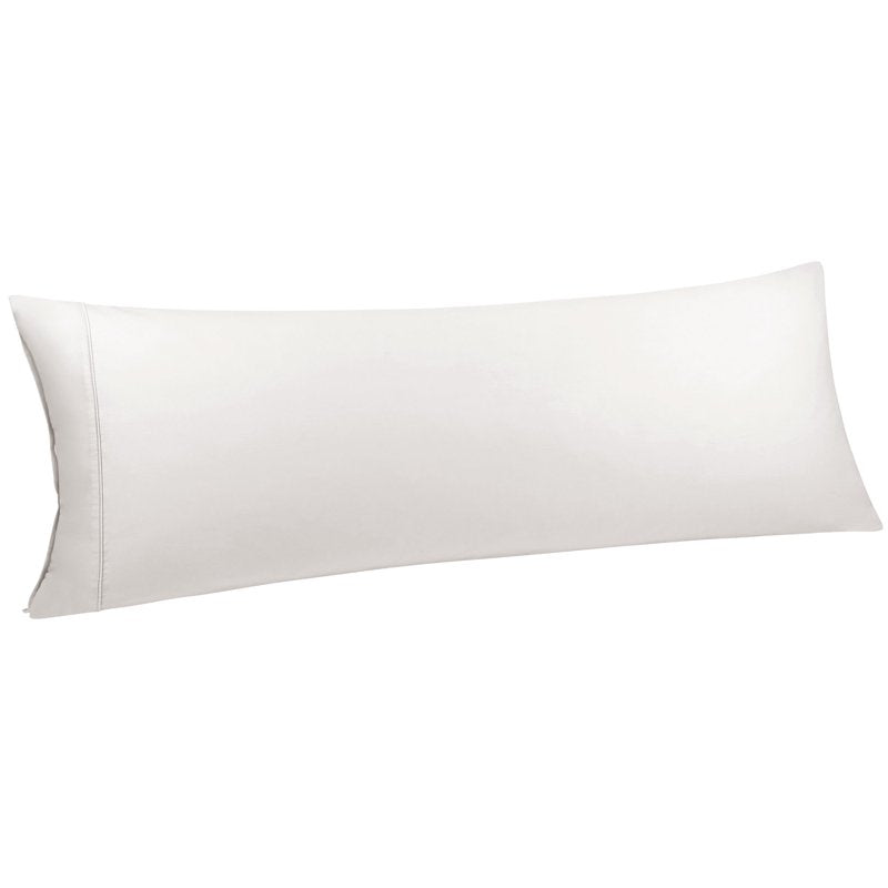 20x55 Inch Cotton Body Pillow Cover Isabelline with Zipper Closure