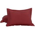 Queen Pillow Shams 2-Pack 1800 Microfiber 20x30 Inches - Red Variation