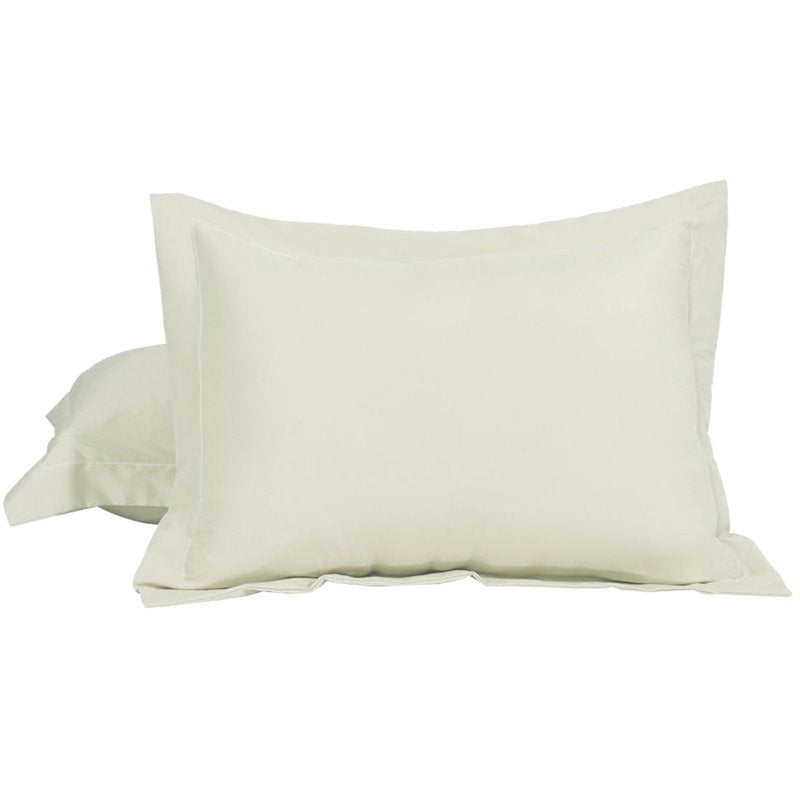 Toddler Pillow Sham 2-Pack 12x16 Off-White Microfiber Pillowcases