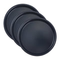 3-Piece Round Cake Pan Set - 7.9" x 7.9" x 1", Black