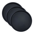3-Piece Nonstick Round Cake Pan Set - 9.1" x 9.1" x 1.2", Black