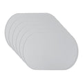 Silicone Placemats Set - 6 Pack Light Gray 15" x 10"