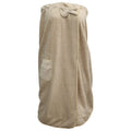 Women's Beige Bath Wrap Towel with Pocket & Adjustable Closure