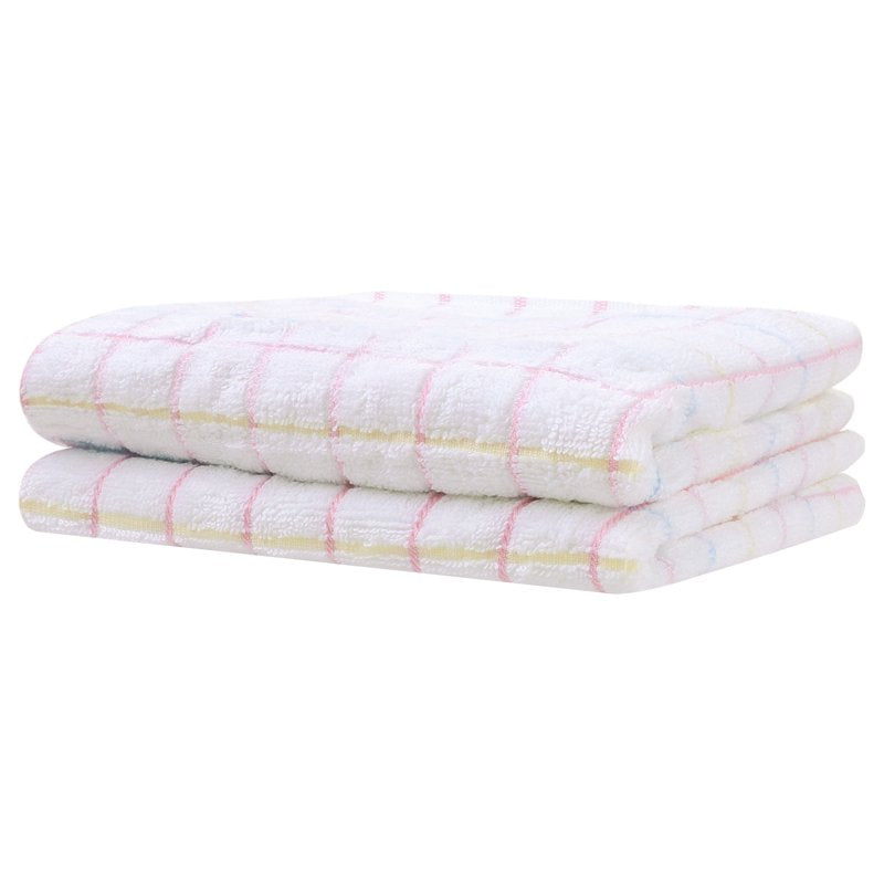 Pink Hand Towels Set - Soft Absorbent Bathroom & Kitchen Towel 14x28 Inches, 2 Pack