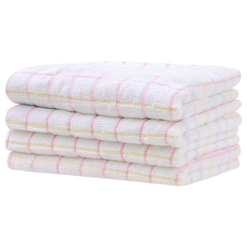 Pink Hand Towels Set - Soft Absorbent 14x28 Inches, 4-Pack