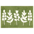 Leaves-2 Plush Fluffy Non-Slip Bath Rug 18x26 Inches - Quick Dry Bathroom Mat