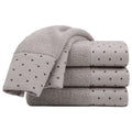 Cotton Hand Towel Set 600 GSM Absorbent 14x30 Inches - Bone, 4 Pcs
