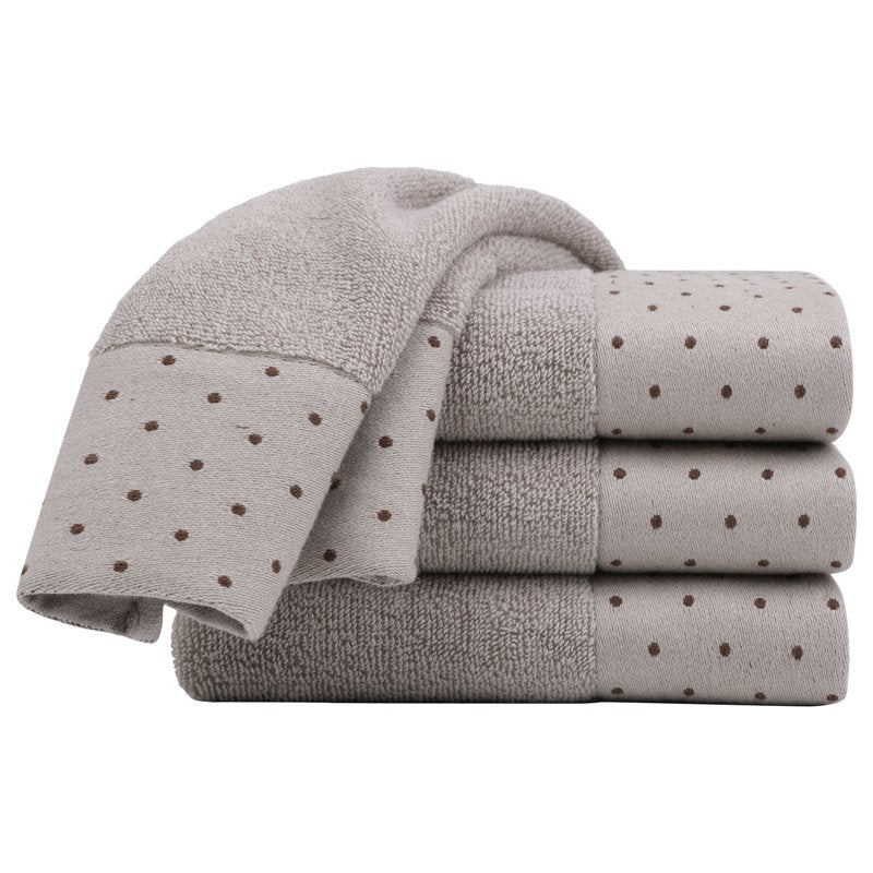 Cotton Hand Towel Set 600 GSM Absorbent 14x30 Inches - Bone, 4 Pcs