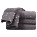 Taupe Gray Cotton Hand Towel Set - 600 GSM Absorbent 14 x 30 Inches, 4 Pieces