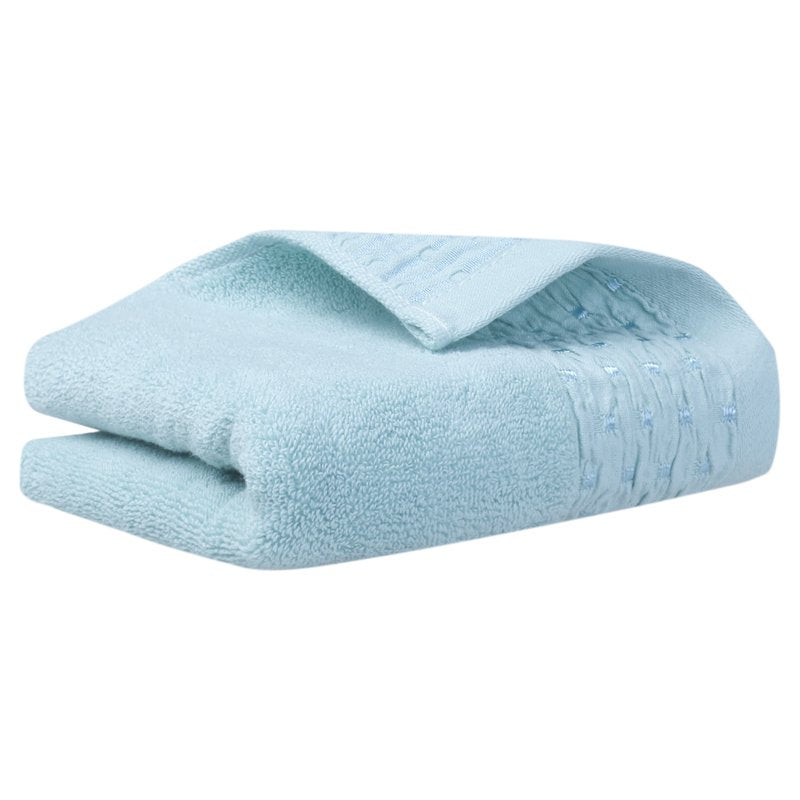 Cotton Embroidery Hand Towels Set - Blue, 1 Piece Bathroom & Kitchen
