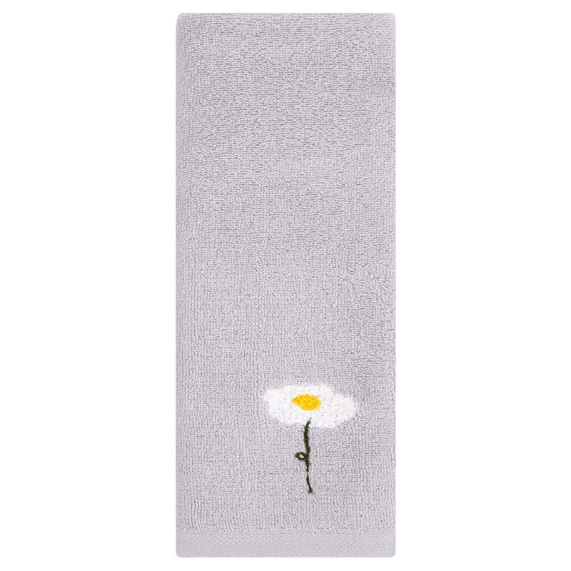 Grey Cotton Hand Towel - Absorbent & Quick-Drying 13x30 Inch - Unique Bargains - Variation of THIS listing