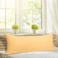Cotton Zippered Body Pillowcase 20x48 Yellow - Breathable Egyptian Cotton