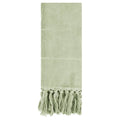 Green Turkish Hand Towel - 100% Cotton, Bohemian Farmhouse Style, 14x30 Inches, Unique Bargains