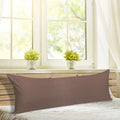 20x48 Cotton Zippered Body Pillowcase - Coffee, 100% Egyptian Cotton